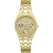 GUESS Analoog horloge 'QUINN' goud
