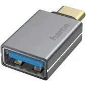 Hama USB 3.2 Gen 1 (USB 3.0) Adapter [1x USB 3.2 Gen 1 stekker C (USB 3.0) - 1x USB 3.2 Gen 1 bus A (USB 3.0)] Met OTG-functie