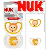 Nuk | Space | fopspeen met extra ventilatie | leeuw en zon | 18-36 maanden