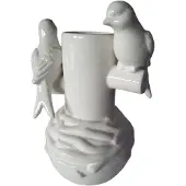 Invotis Keramieke vaas met vogeltjes ()