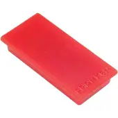 Franken Rechthoekige magneten HM235001 Rood 5 x 2,3 cm 10 stuks