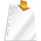 Durable Premium Showtassen A4 Glashelder Transparant 60 micron PP (Polypropeen) Boven 11 Gaten 267219 100 Stuks