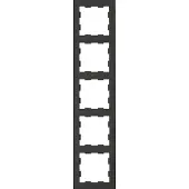 Honeywell Peha Peha Badora 5-Gang Afdekking Frame Matte Zwart - 00276782