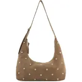 Fredsbruder Schoudertas 'Endless Beads' taupe