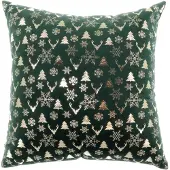 Unique living | kussen bernt 45x45cm dark green | kussen woonkamer of slaapkamer