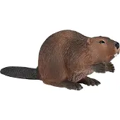 Small Foot Mojo Fun Bever, 3-4 cm, Wilde dieren, Bruin, Zwart, Polyvinylchloride (PVC)
