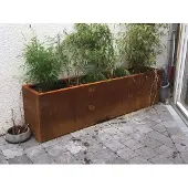 Intergard Cortenstaal plantenbak bloembak rechthoek 200x100x40cm