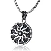Mendes heren ketting Edelstaal Apollo Zon Amulet