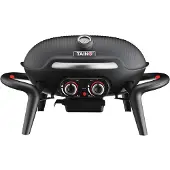 TAINO KENAI gasbarbecue - kleine tafelbarbecue buitenkeuken gegoten aluminium zwart