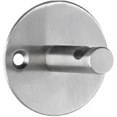 Alco al-2847 wandgarderobe zilver 1 haak incl. bevestigingsmateriaal