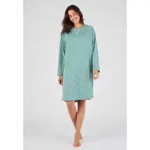 Damart - Nachthemd jersey tricot Thermolactyl - Groen - 46-48 (L)