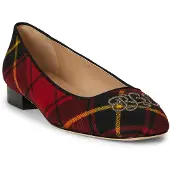Ralph Lauren Ballerina 'Emellie' rood / zwart