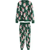 Next Pyjama spar / donkerrood / zwart / wit