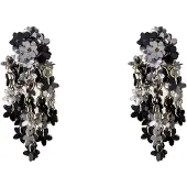 Go Dutch Label Oorknoppen Flowery Flow Zwart