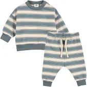 Müsli Rompertje/body blauw / wit