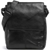 Spikes & Sparrow Apache Stan | Crossbody tas leer | zwart