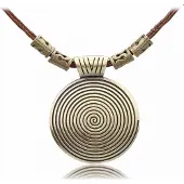 Charme Bijoux Ketting-Bruin-Schuifketting-Metaal-Allergievrij -