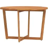 vidaXL Tuintafel rond Ø110x75 cm massief acaciahout