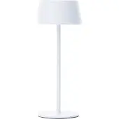 Brilliant Witte Design Tafellamp Picco Op Batterij