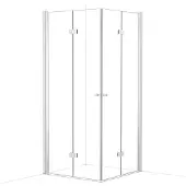 Maxaro Diamond Douchecabine | 90x90 cm Chroom Helder glas Vouwdeur Vierkant