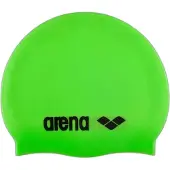 Arena Badmuts Unisex Classic Silicone Swim Cap Acid Lime/Black