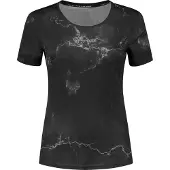 Rogelli T-Shirt De Sport Manches Courtes Marble - Femme - Noir || Maat: S