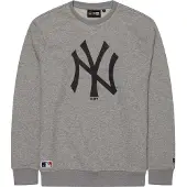 New Era Heren New York Yankees Sweater Heather Grijs/Wit Hgrwhi
