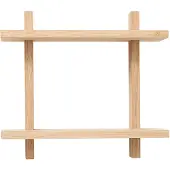 Andersen Furniture Treat Wandplank Dubbel 34x34 Cm - Wandplanken Eiken Oak - 4-421020
