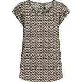 ONLY - ONLNOVA LIFE VIS S/S TOP WVN - Dames - Blouses