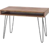 Wohnling Bureau bruin sheeshamhout 110 cm