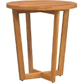 vidaXL Tuinbijzettafel rond Ø70x75 cm massief acaciahout