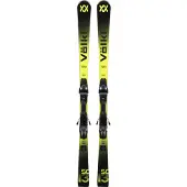 Völkl Racetiger SC Vmotion3 + VMotion 12 (Maat - 158, Kleur - Black/Yellow)