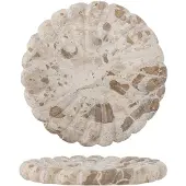 Bloomingville Marlie dienblad marmer Ø22,5 cm Natuur