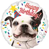 Amscan Folieballon Happy Birthday hond 43cm