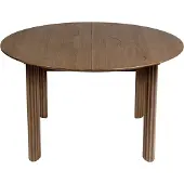 UMAGE Comfort Circle Uitschuifbare Eettafel Rippled | Dark Oak