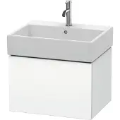 Duravit L-Cube - Wastafelkast, 39x58x46 cm, 1 lade, mat wit LC617501818