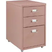En.casa Kantoorkast Kökar op wielen 48x28x41 cm lichtbruin []