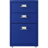 En.casa Kantoorkast Kökar op wielen 48x28x41 cm blauw []