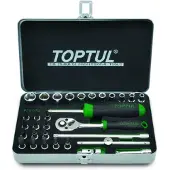 Toptul Dopsleutelset 1/4 31 stuks