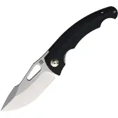 Artisan Cutlery Xcellerator vouwmes, Stonewashed, Black Micarta