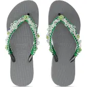 Uzurii Macrame green blossom zilver