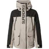 Superdry Tussenjas donkerbeige / zwart