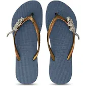 Uzurii Silver crocodile switch marineblauw