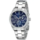 Maserati R8853100011 herenhorloge met chronograaf en blauwe wijzerplaat