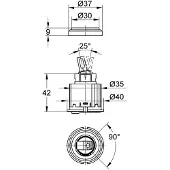 GROHE Reserveonderdelen - Cartouche Ecom 44099900