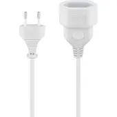 Goobay Verlengsnoer | 3 meter (2x 0.75 mm², Type C, Wit)