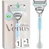 Gillette venus 4x voor Huid en Schaamhaar Scheersysteem en 1 Scheermesje 1 set