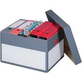Smartboxpro Archief/Transportkist S - 44x35x28cm - grijs - deksel