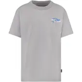 Cars T-shirt met backprint grijs Jongens Katoen Ronde hals Backprint - maat 116