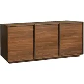 Sweeek Dressoir houtdecor met 3 deuren 160cm Walnoot